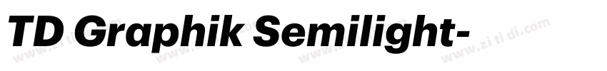 TD Graphik Semilight字体转换 TD Graphik Semilight字体转换
